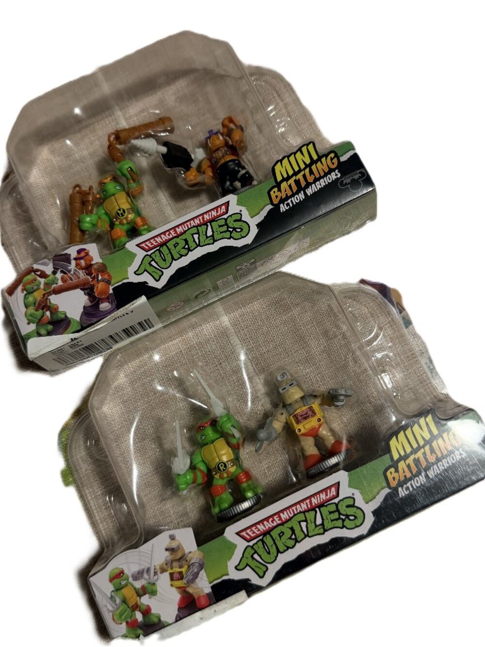 Teenage Mutant Ninja Turtles Battling Action Figures No box New Bundle of 2
